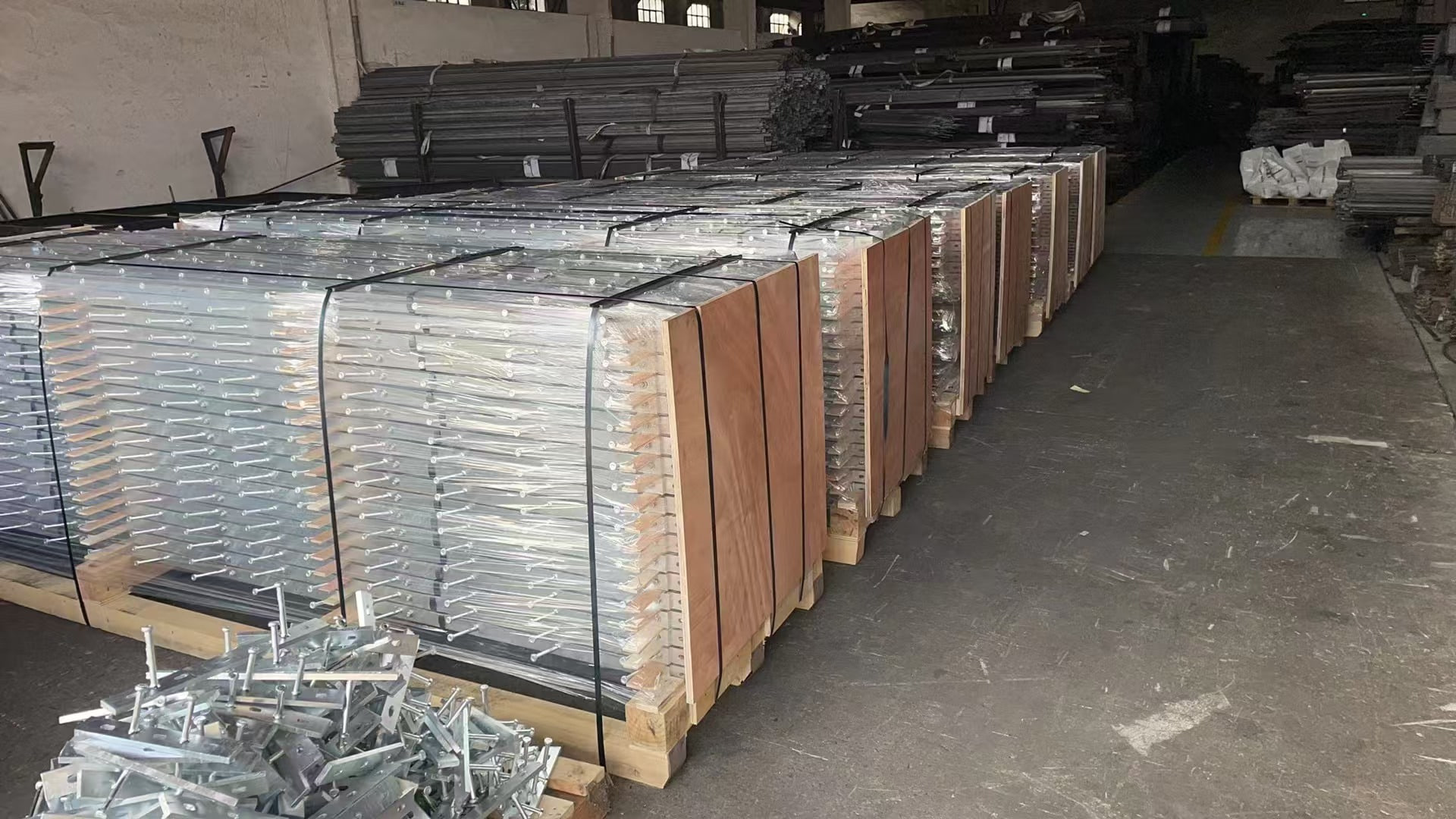 Finished 10x40 mm flat steel armoured joint assemblies packed at Junxiong